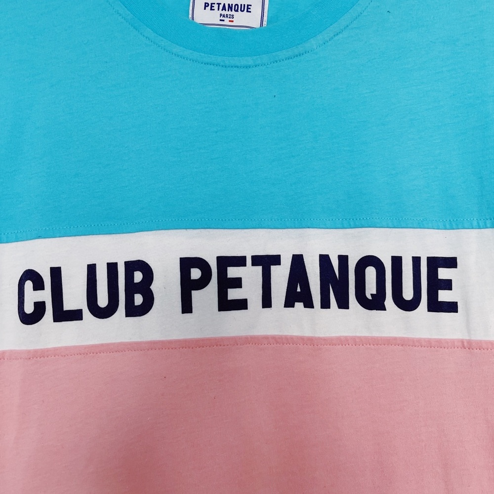pastel color-block T-shirt